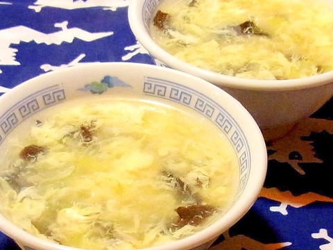 きくらげの中華風かき玉スープ